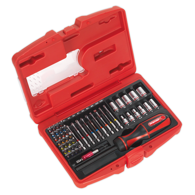 Fine Tooth Ratchet Screwdriver & Accessory Set 51pc | Pipe Manufacturers Ltd..