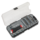 Fine Tooth Ratchet Screwdriver & Accessory Set 38pc | Pipe Manufacturers Ltd..