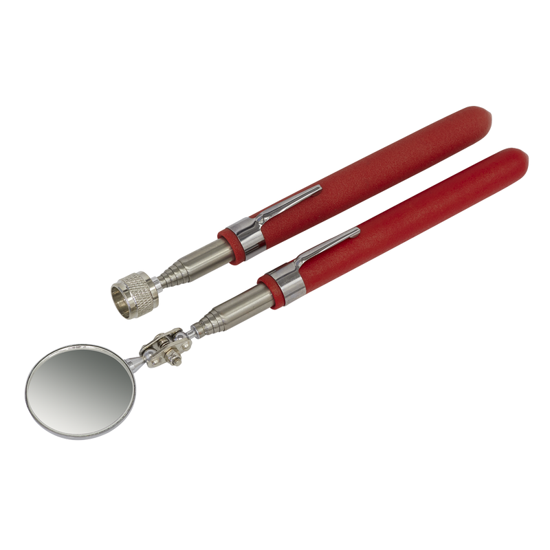 Telescopic Magnetic Pick-Up & Mirror Set 2pc | Pipe Manufacturers Ltd..