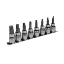 Hex Socket Bit Set Lock-Onª 8pc 3/8"Sq Drive - Imperial | Pipe Manufacturers Ltd..