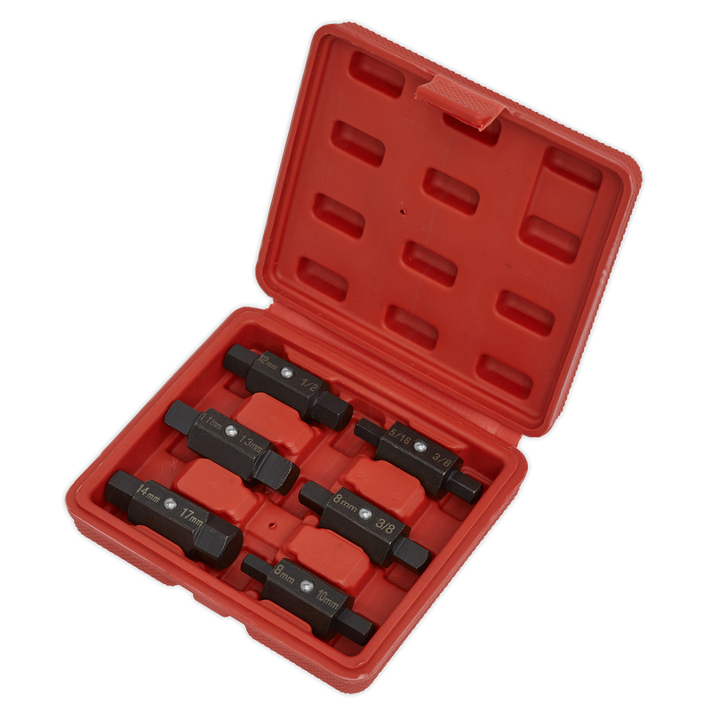 Oil Drain Plug Key Set 6pc Double End | Pipe Manufacturers Ltd..