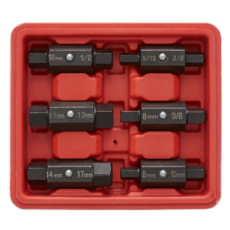 Oil Drain Plug Key Set 6pc Double End | Pipe Manufacturers Ltd..