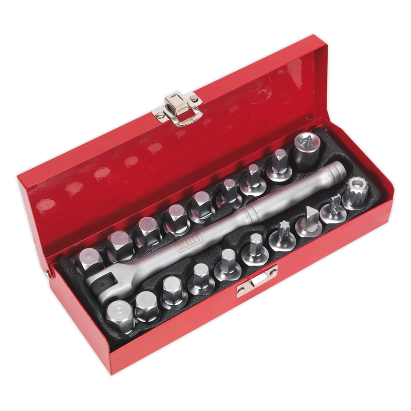 Oil Drain Plug Key Set 20pc 3/8"Sq Drive | Pipe Manufacturers Ltd..