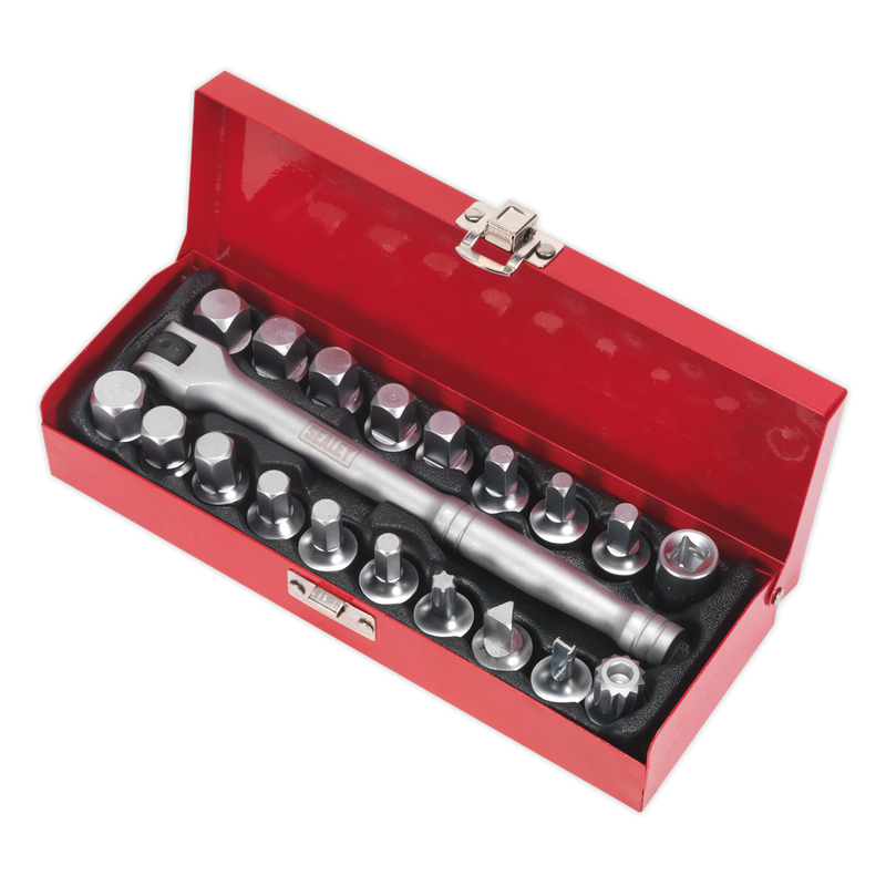 Oil Drain Plug Key Set 20pc 3/8"Sq Drive | Pipe Manufacturers Ltd..