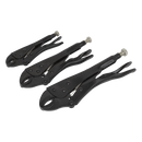 Locking Pliers Set 3pc Rust Resistant | Pipe Manufacturers Ltd..