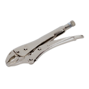 Locking Pliers Curved Jaws 180mm 0-35mm Capacity | Pipe Manufacturers Ltd..