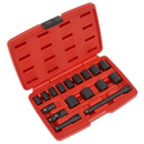 Impact Socket Set 17pc 3/8"Sq Drive Metric | Pipe Manufacturers Ltd..