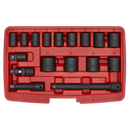 Impact Socket Set 17pc 3/8"Sq Drive Metric | Pipe Manufacturers Ltd..