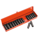 Impact Socket Set 16pc Deep 1/2"Sq Drive Metric/Imperial | Pipe Manufacturers Ltd..