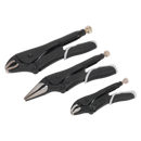 Locking Pliers Set 3pc Quick Release - Black Series | Pipe Manufacturers Ltd..