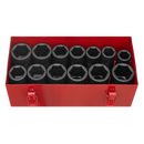 Impact Socket Set 13pc Deep 3/4"Sq Drive Metric/Imperial | Pipe Manufacturers Ltd..