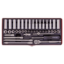 Socket Set 41pc 1/4"Sq Drive 6pt WallDrive¨ - Metric/Imperial | Pipe Manufacturers Ltd..