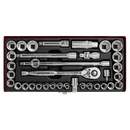 Socket Set 35pc 3/8"Sq Drive 6pt WallDrive¨ - Metric/Imperial | Pipe Manufacturers Ltd..