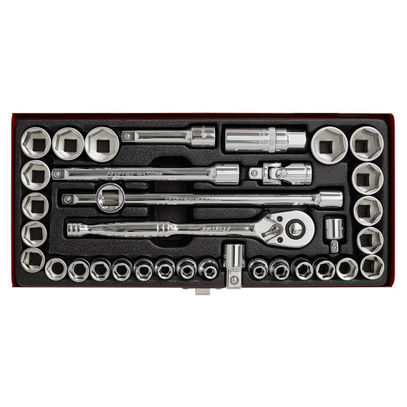 Socket Set 35pc 3/8"Sq Drive 6pt WallDrive¨ - Metric/Imperial | Pipe Manufacturers Ltd..