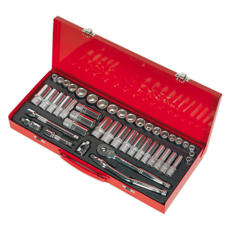 Socket Set 45pc 3/8"Sq Drive 6pt WallDrive¨ - Metric/Imperial | Pipe Manufacturers Ltd..