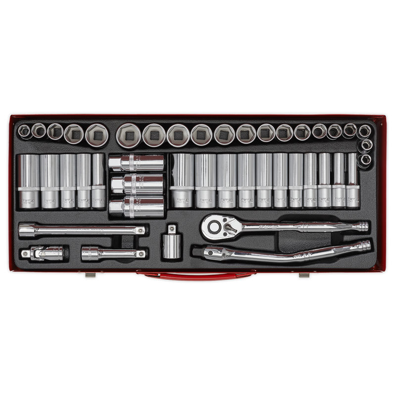 Socket Set 45pc 3/8"Sq Drive 6pt WallDrive¨ - Metric/Imperial | Pipe Manufacturers Ltd..