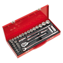 Socket Set 32pc 1/2"Sq Drive 6pt WallDrive¨ - Metric/Imperial | Pipe Manufacturers Ltd..