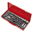 Socket Set 32pc 1/2"Sq Drive 6pt WallDrive¨ - Metric/Imperial | Pipe Manufacturers Ltd..