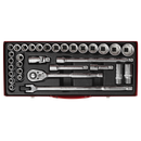 Socket Set 32pc 1/2"Sq Drive 6pt WallDrive¨ - Metric/Imperial | Pipe Manufacturers Ltd..