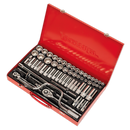 Socket Set 64pc 3/8" & 1/2"Sq Drive 6pt WallDrive¨ - Metric/Imperial | Pipe Manufacturers Ltd..