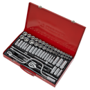 Socket Set 64pc 3/8" & 1/2"Sq Drive 6pt WallDrive¨ - Metric/Imperial | Pipe Manufacturers Ltd..