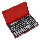 Socket Set 46pc 1/2"Sq Drive 6pt WallDrive¨ - Metric | Pipe Manufacturers Ltd..