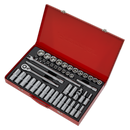 Socket Set 46pc 1/2"Sq Drive 6pt WallDrive¨ - Metric | Pipe Manufacturers Ltd..