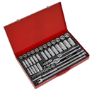 Socket Set 50pc 3/8" & 1/2"Sq Drive 6pt WallDrive¨ - Metric | Pipe Manufacturers Ltd..