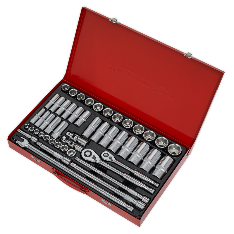 Socket Set 50pc 3/8" & 1/2"Sq Drive 6pt WallDrive¨ - Metric | Pipe Manufacturers Ltd..