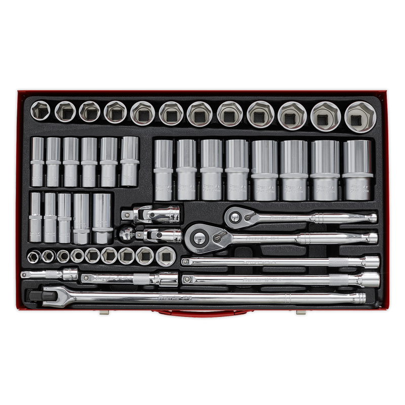 Socket Set 50pc 3/8" & 1/2"Sq Drive 6pt WallDrive¨ - Metric | Pipe Manufacturers Ltd..