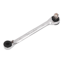 Ratchet Spanner 1/4"Hex x 5/16"Hex Drive with 1/4"Sq Drive Adaptor | Pipe Manufacturers Ltd..