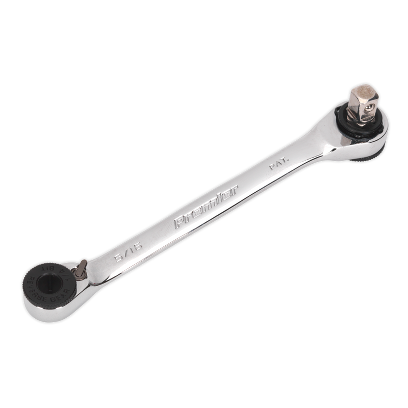 Ratchet Spanner 1/4"Hex x 5/16"Hex Drive with 1/4"Sq Drive Adaptor | Pipe Manufacturers Ltd..