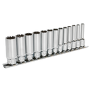 Socket Set 13pc Deep 1/4"Sq Drive Total Drive¨ | Pipe Manufacturers Ltd..
