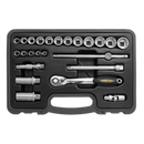 Socket Set 24pc 3/8"Sq Drive Total Drive¨ | Pipe Manufacturers Ltd..