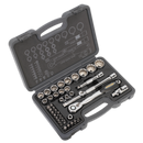 Socket & Bit Set 42pc 1/2"Sq Drive Total Drive¨ | Pipe Manufacturers Ltd..