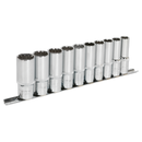 Socket Set 10pc Deep 1/2"Sq Drive Total Drive¨ | Pipe Manufacturers Ltd..