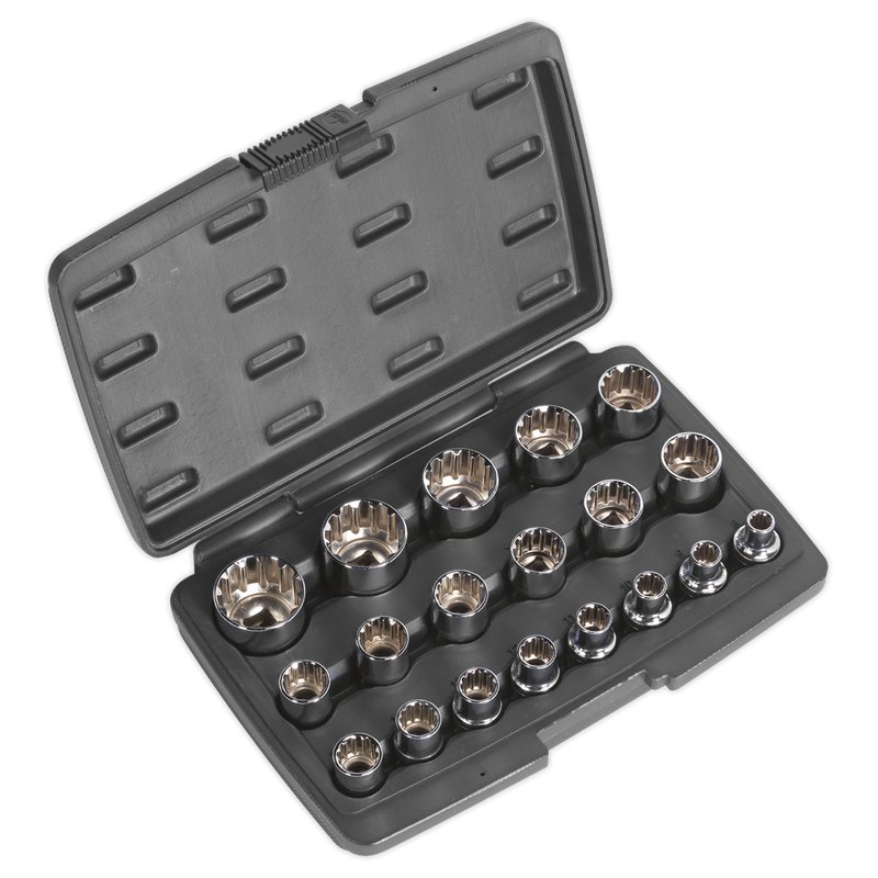 Socket Set 19pc 1/2"Sq Drive Total Drive¨ | Pipe Manufacturers Ltd..