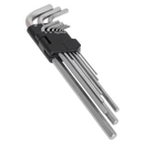 Hex Key Set 9pc Extra Long Metric | Pipe Manufacturers Ltd..