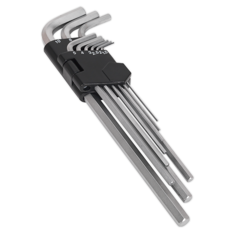 Hex Key Set 9pc Extra Long Metric | Pipe Manufacturers Ltd..