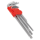 Ball-End Hex Key Set 9pc Extra Long Metric | Pipe Manufacturers Ltd..