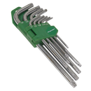 Security TRX-Star* Key Set 9pc Long Fully Polished | Pipe Manufacturers Ltd..