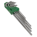 Security TRX-Star* Key Set 9pc Extra Long Fully Polished | Pipe Manufacturers Ltd..