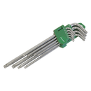 Security TRX-Star* Key Set 9pc Extra Long Fully Polished | Pipe Manufacturers Ltd..