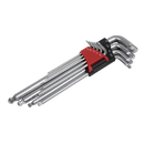 Ball-End Hex Key Set 9pc Lock-Onª Imperial | Pipe Manufacturers Ltd..