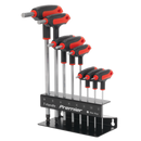 Ball-End Hex Key Set 8pc T-Handle Metric | Pipe Manufacturers Ltd..