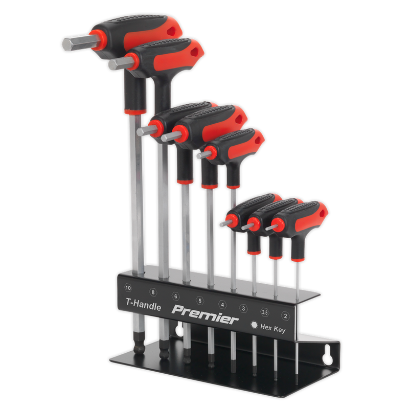 Ball-End Hex Key Set 8pc T-Handle Metric | Pipe Manufacturers Ltd..