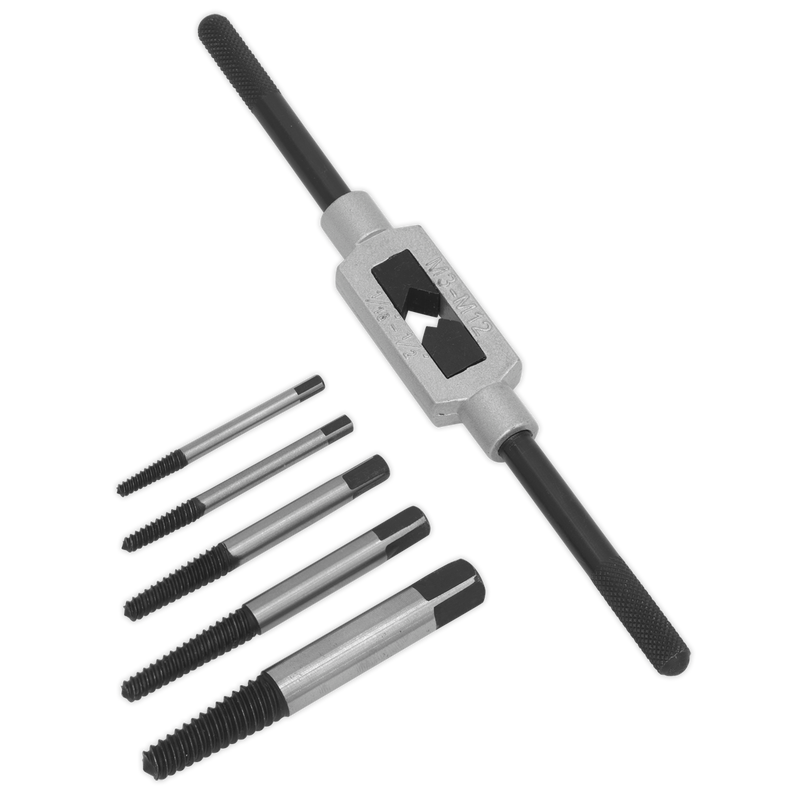 Screw Extractor Set with Wrench 6pc Helix Type | Pipe Manufacturers Ltd..