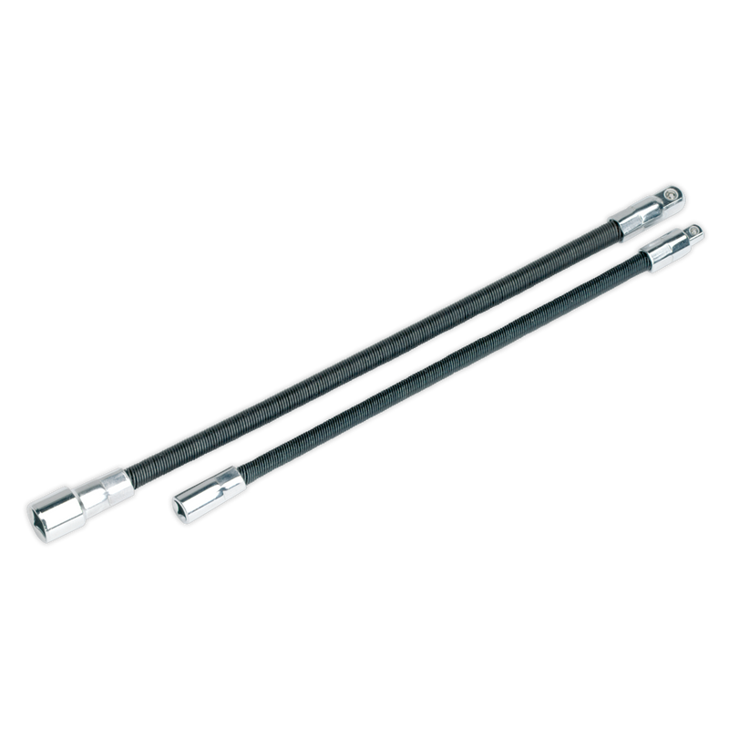 Flexible Extension Adaptor Set 2pc 1/4"Sq x 254mm & 3/8"Sq x 305mm | Pipe Manufacturers Ltd..