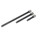 Wobble/Rigid Extension Bar Set 3pc 3/8"Sq Drive Black Series | Pipe Manufacturers Ltd..