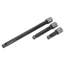 Wobble/Rigid Extension Bar Set 3pc 1/2"Sq Drive Black Series | Pipe Manufacturers Ltd..